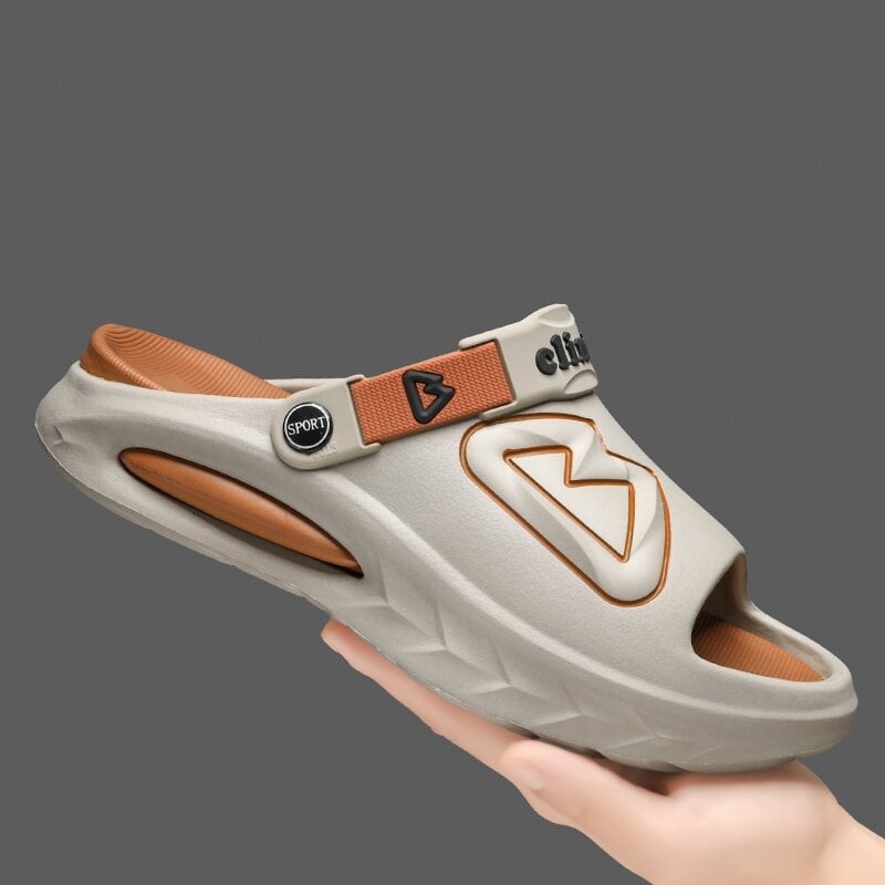 Мъжки чехли EVA - EVA горна част, EVA подметка, Injection Shoes технология, отворен пръст, лято 2024