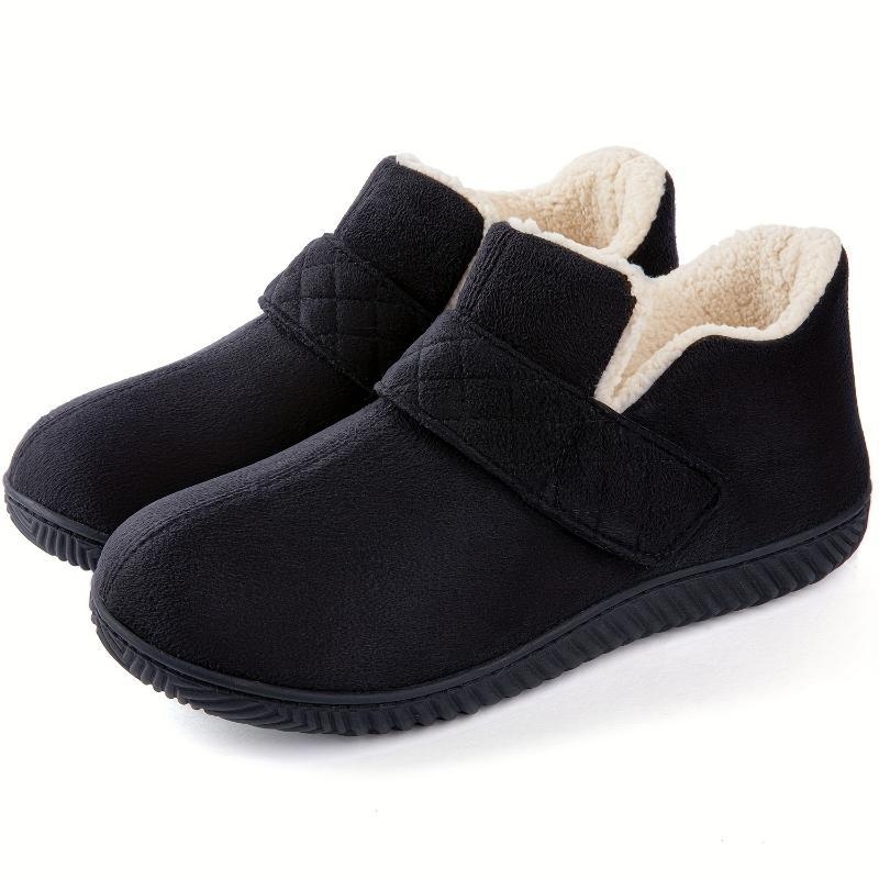 Meeste memory foam sussid Velcro kinnitusega, ülemine osa Xi shi samet, tald kanepist, täiskasvanutele