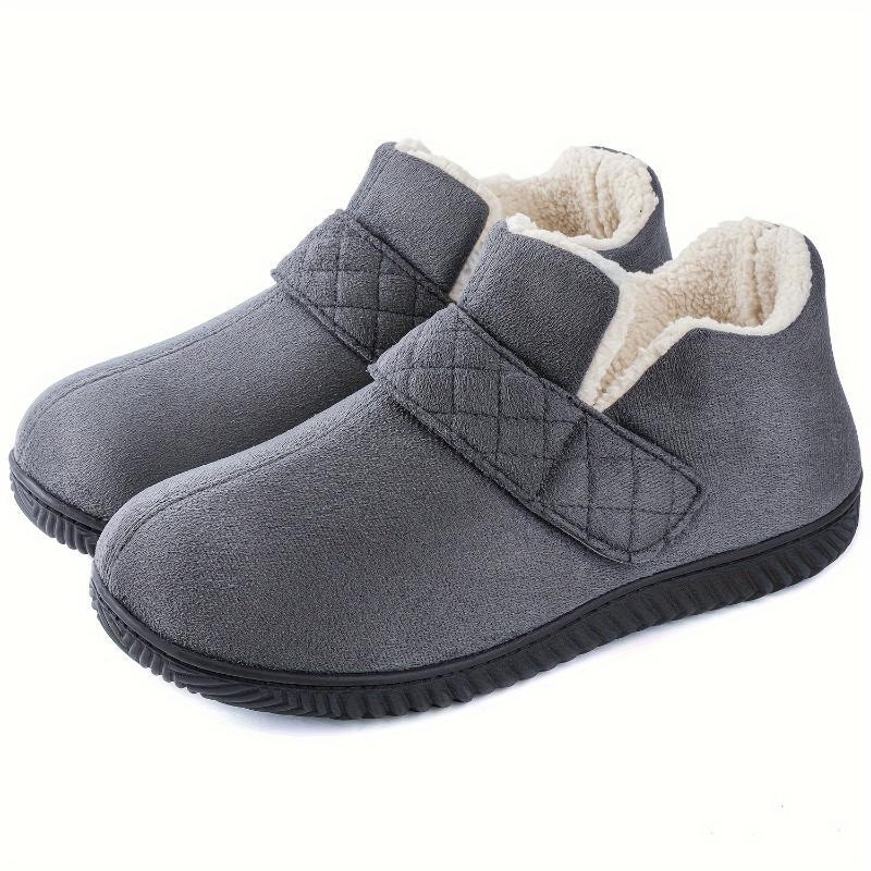 Meeste memory foam sussid Velcro kinnitusega, ülemine osa Xi shi samet, tald kanepist, täiskasvanutele