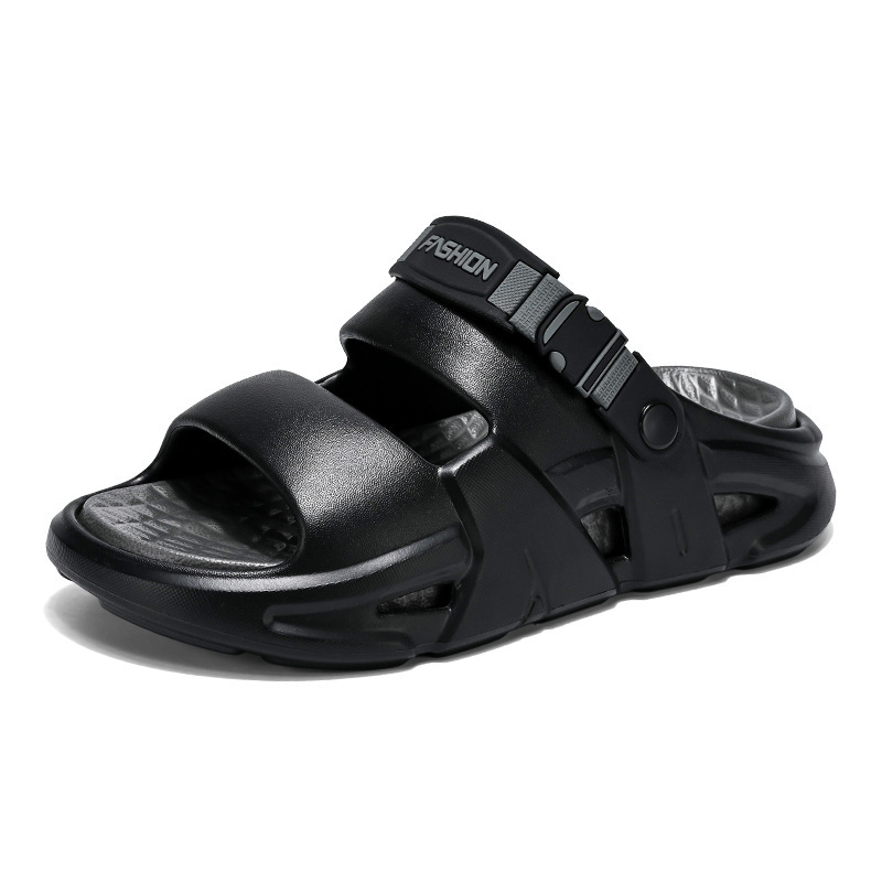 Мъжки летни джапанки с дебела подметка, нехлъзгаща се конструкция, EVA горна част и EVA подметка, инжекционно формована подметка, лесно обуване