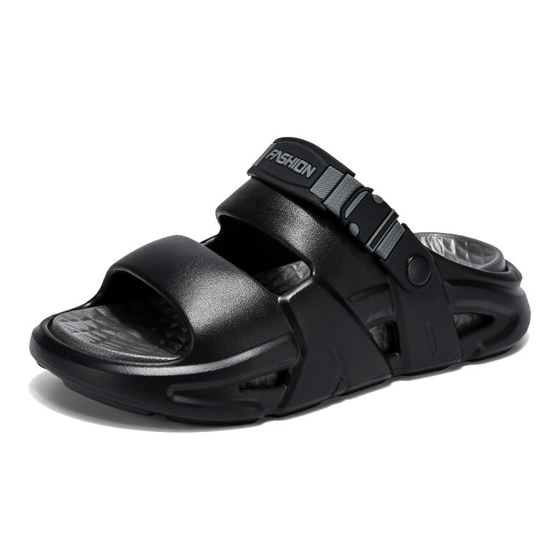 Мъжки летни джапанки с дебела подметка, нехлъзгаща се конструкция, EVA горна част и EVA подметка, инжекционно формована подметка, лесно обуване