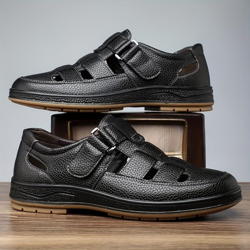 Meeste avatud varvastega hingavad sandaalid, sportlik stiil; ülemine osa: Shih tzu; talla: kanep; talla paksus: 0–3 cm; lame talla; 2024 kevad