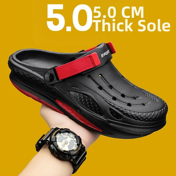 EVA sandalai su EVA viršutine ir EVA padu, kvėpuojantys, slip-on vyriški vasaros batai