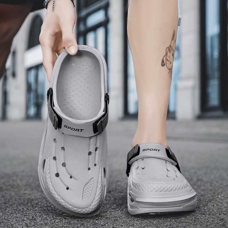 EVA sandalai su EVA viršutine ir EVA padu, kvėpuojantys, slip-on vyriški vasaros batai