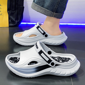 Vyrinės EVA šlepetės (slides), kasdienio stiliaus, vasara 2025, neslidžios ir atsparios dėvėjimui, EVA viršus ir EVA padas, jaunimo grupė 18–40