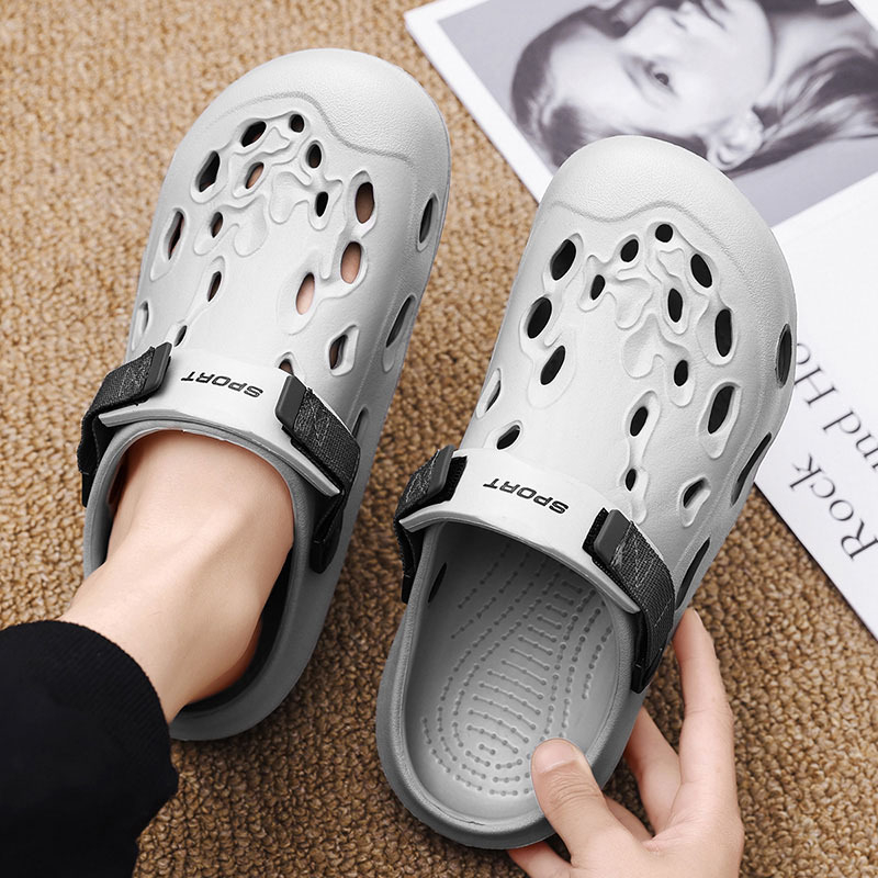 Vyriški EVA slip-on sandalai – kvėpuojantys vasaros kasdieniniai sandalai su 4 cm padu