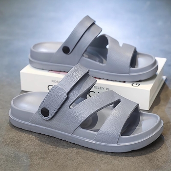 Vyriski korėjietiško stile sandalai su atveriamu pirštu, EVA viršus ir padas, PU įdėklas