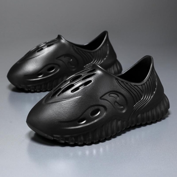 Meeste jõekäigu jalatsid, kummist tald, kerge, pealiskate segatud materjalidest, suletud varvas