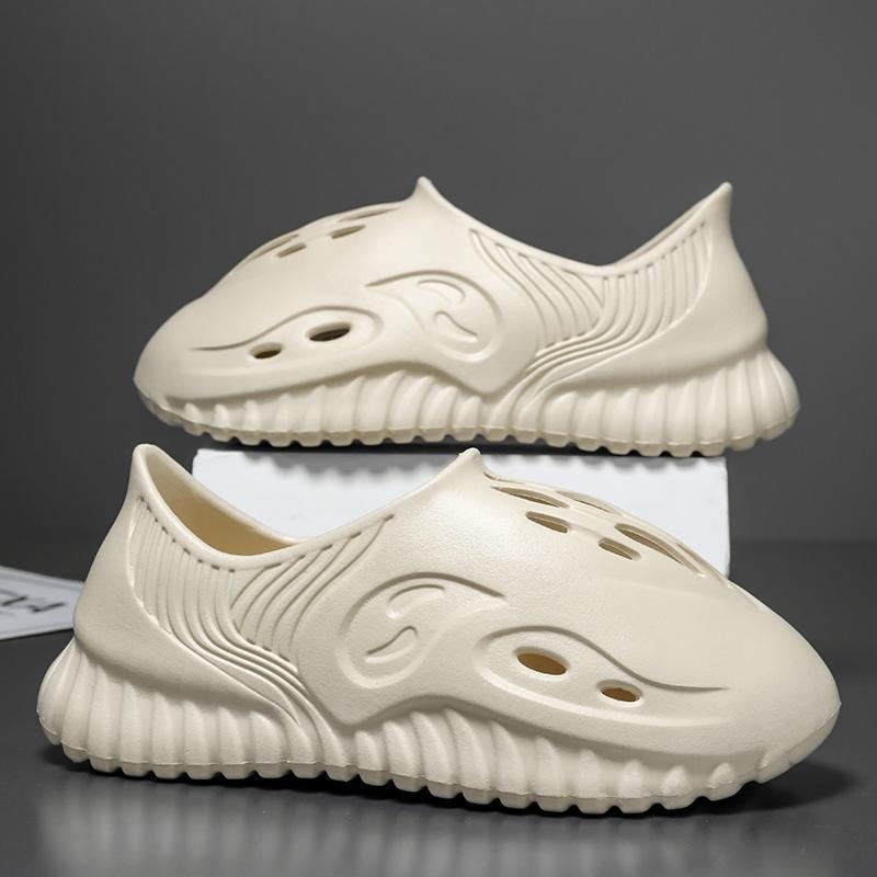 Meeste jõekäigu jalatsid, kummist tald, kerge, pealiskate segatud materjalidest, suletud varvas