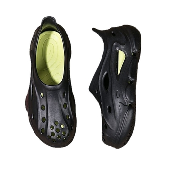 Vyriski EVA pliažo sandalai: lengvi, kvėpuojantys, uždaras pirštas, storesnis padas 3,5 cm