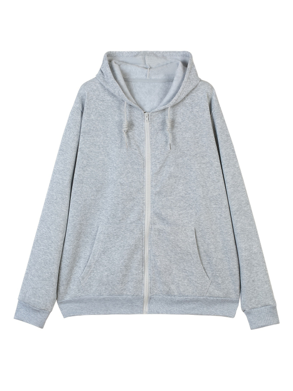 Kardiganas su gobtuvu, spausdinta grafika, poliesterio pluoštas 91–95%, svoris 250–300 g, laisvas kirpimas