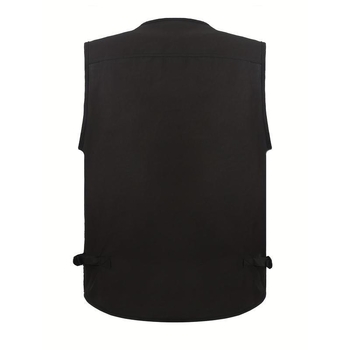 Liemenė, dryžuota corduroy, lininis audinys, laisvas kirpimas, V formos iškirptė