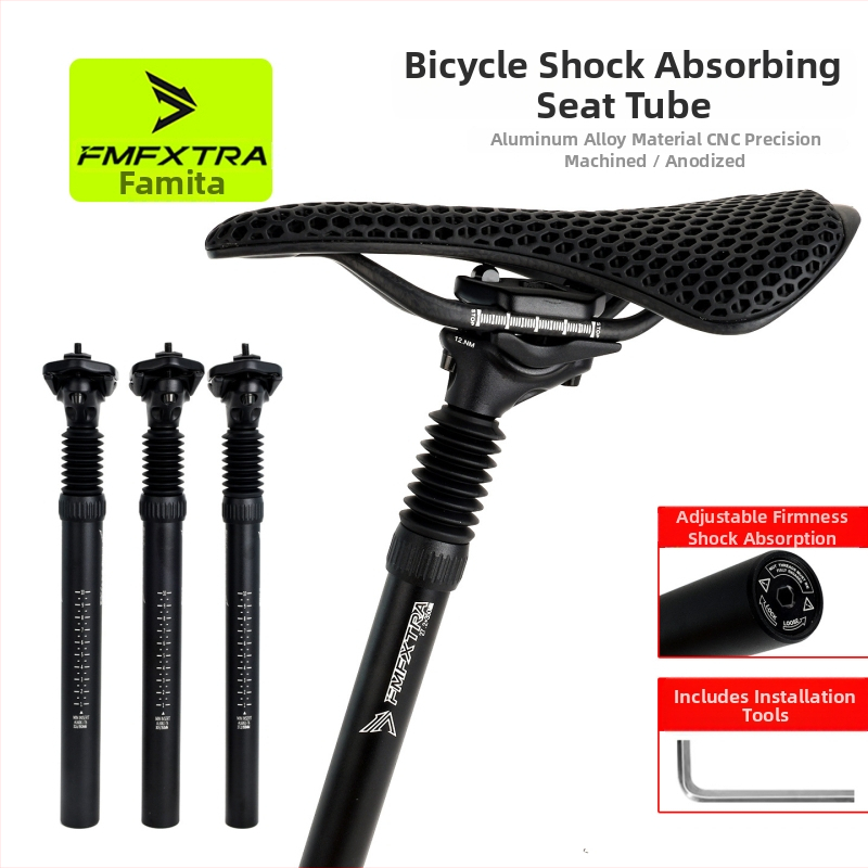 FMFXTRA Šokk-absorbtsiooniga sadulapost MTB jaoks | Materjal: alumiiniumsulam; Tootekood: 501; Sobib: Unisex