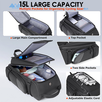 Kopd kalnų dviračio galinės bagažinės krepšys | Poliesterio medžiaga | Bendras modelio suderinamumas | Suderinama su visais automobilų modeliais | Produkto kodas Ybn034c