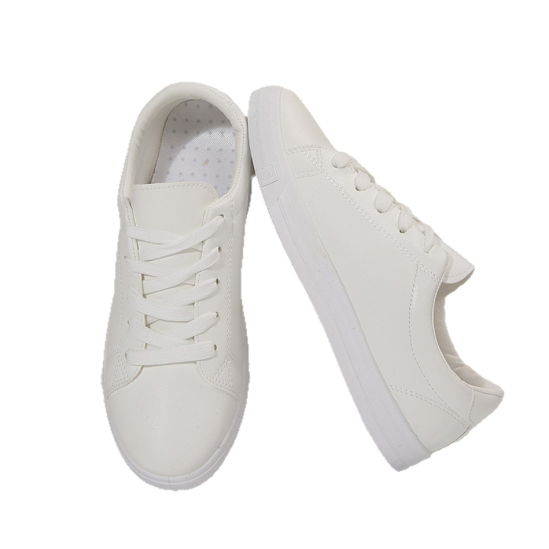 Moteriški sportbačiai Korėjietiško stiliaus, žemo profilio, apvaliu nosimi, lengvi, injekciniu būdu formuota padanga, raišteliai, PU įdėklas, visoms sezonoms.