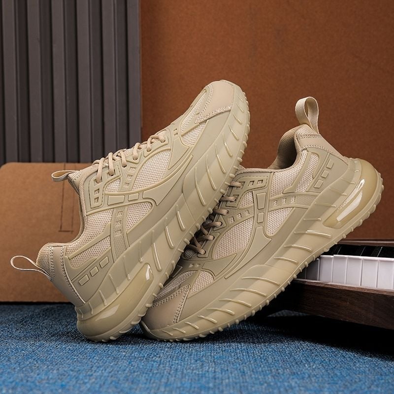 Ανδρικά αθλητικά παπούτσια Doudou, επάνω από δέρμα πρώτης στρώσης, TPU σόλα