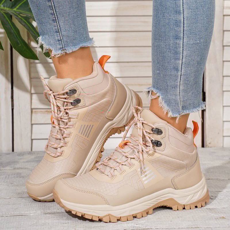 Vyriski žygio bateliai pavasario–rudens sezonai, vandeniui atsparūs, neslystantys, tvarūs, viršus: oda-drobė-oda, padas: guma