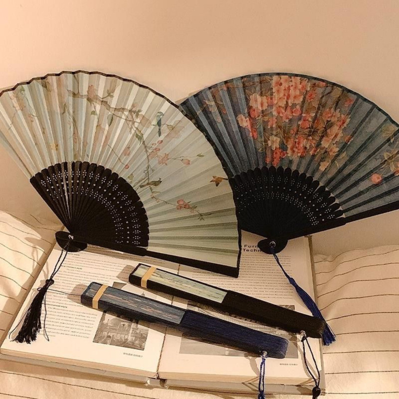 Evantai din bambus în stil antic chinezesc, imprimare și vopsire, stil chinezesc, articol 742621899994