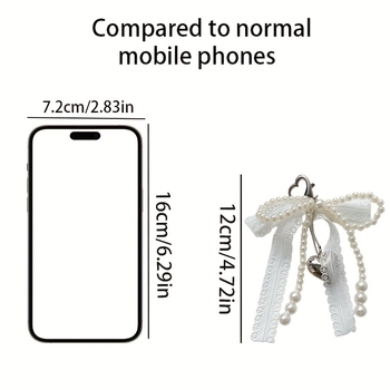 Pitsist lips telefoni kaelakee – käsitöö, helmestest ja pärlitest, südamekujuline võtmehoidja