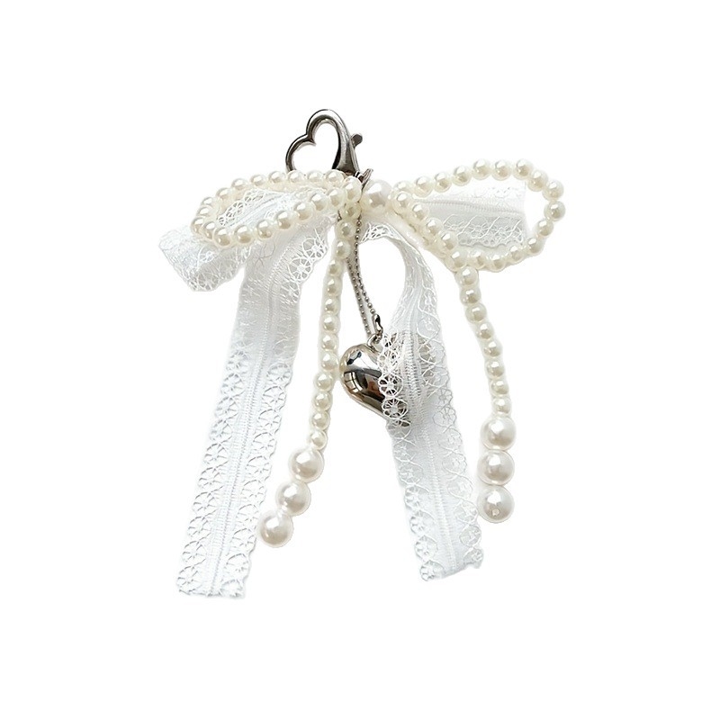 Pitsist lips telefoni kaelakee – käsitöö, helmestest ja pärlitest, südamekujuline võtmehoidja