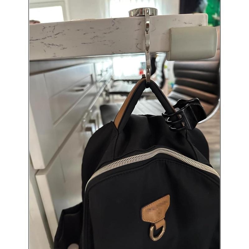 Portfelio kabliukas prie stalo, varinis, viengubas kabliukas, įprastas tipas, šiuolaikinis paprastumas.