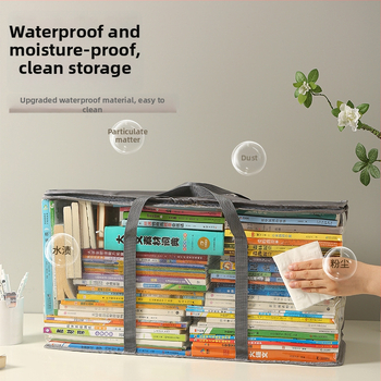 Audinio laikymo krepšys su PVC danga, sulankstomas ir nešiojamas, 80 L talpa, tinkama knygoms, žurnalams ir kitiems daiktams.