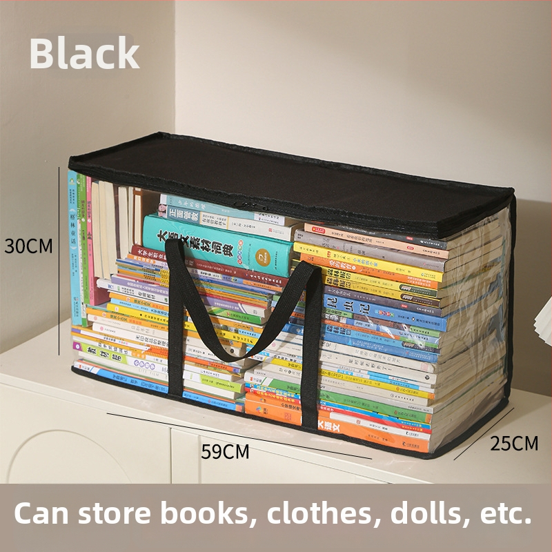 Audinio laikymo krepšys su PVC danga, sulankstomas ir nešiojamas, 80 L talpa, tinkama knygoms, žurnalams ir kitiems daiktams.