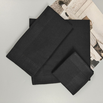 Kabatlakatiņš no česanā kokvilnas Jacquard auduma – kāzu dāvana, izsmalcināts dizains, 18 g, logotipa drukāšana pieejama