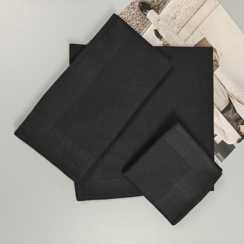 Kabatlakatiņš no česanā kokvilnas Jacquard auduma – kāzu dāvana, izsmalcināts dizains, 18 g, logotipa drukāšana pieejama