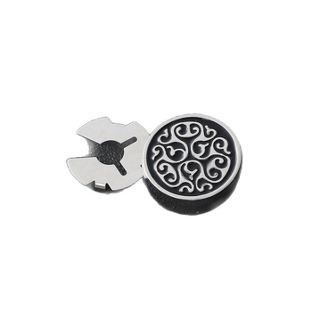 Vyriniai apykaklių manžetės iš lydinio, geometrinės formos, elektroplakavimo paviršius, kristalai