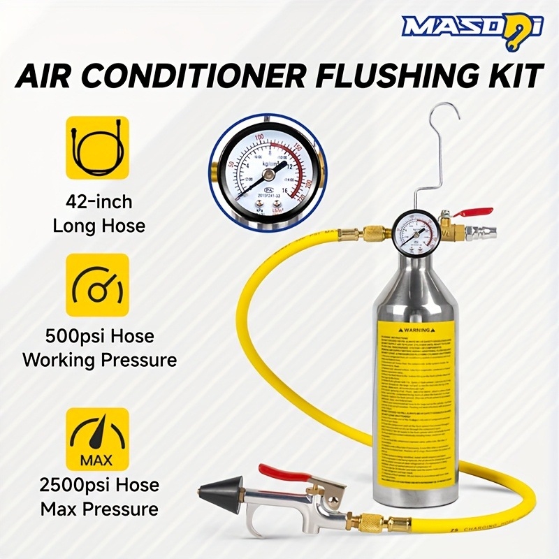 Automobilio oro kondicionieriaus vamzelių valymo įrankis – be išardymo, su pakabintu buteliuku, nerūdijančio plieno