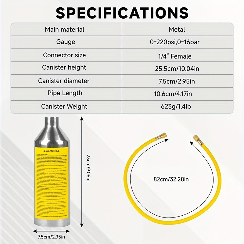 Automobilio oro kondicionieriaus vamzelių valymo įrankis – be išardymo, su pakabintu buteliuku, nerūdijančio plieno