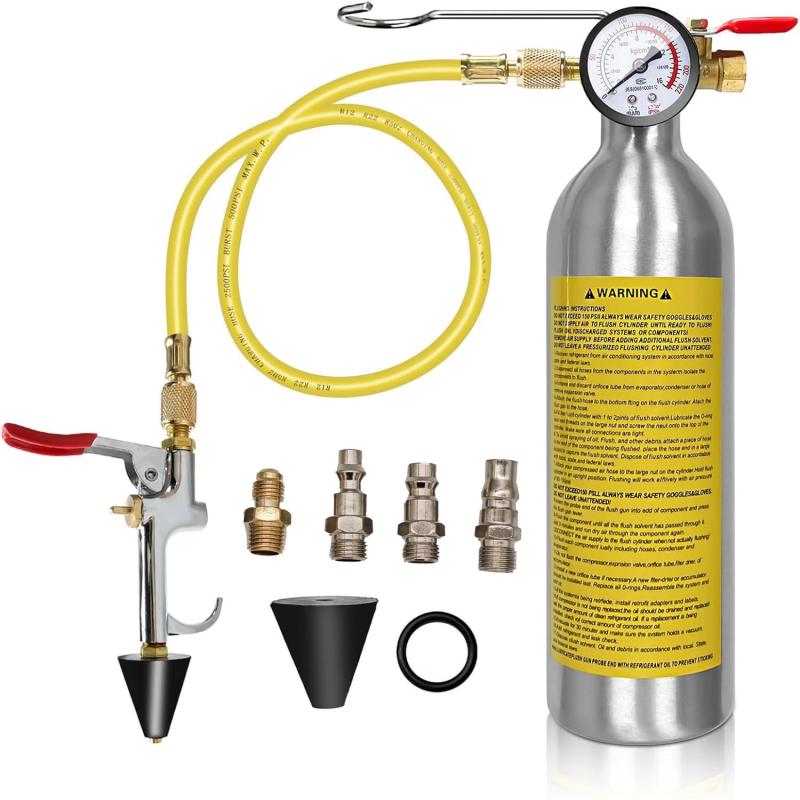 Automobilio oro kondicionieriaus vamzelių valymo įrankis – be išardymo, su pakabintu buteliuku, nerūdijančio plieno