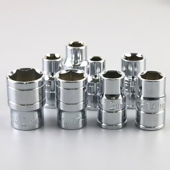 Set cu impact fără fir, prindere de 1/2 inch, Set metric de capete de soc, 10 piese