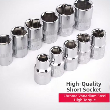 Bevielis smūginis veržliarakčių rinkinys, 1/2 colio pavara, metrinis įrankių rinkinys, 10 dalių