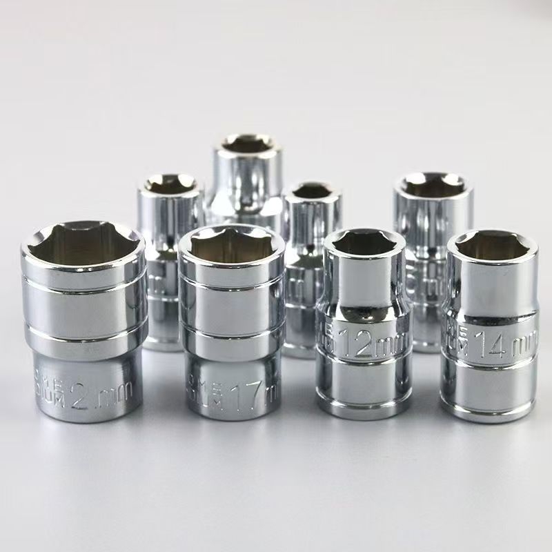 Set cu impact fără fir, prindere de 1/2 inch, Set metric de capete de soc, 10 piese