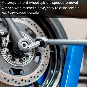 Торцев ключ за предното колело на мотоциклета - карбонова стомана, ръчен инструмент