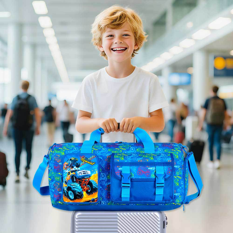 CCJPX Keresztpántos utazótáska gyerekeknek, <20L, poliészter, légáteresztő, vízálló, kopásálló, anime mintázat