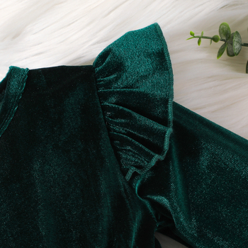 Beebi tüdrukute kleit, kootud võrkkiht, väliskangas ja vooder 100% polüester, pikad varrukad, printsessi lõige, vanus 1–3 aastat, sügis 2025