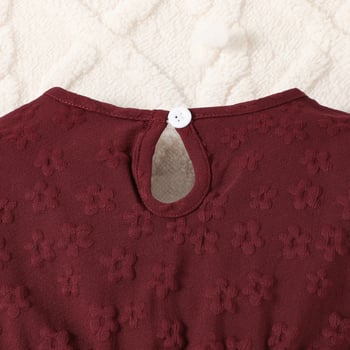 Dječja pletena haljina s dugim rukavima i princes krojem; glavna tkanina 100% poliester; podstava 100% poliester; pogodna za uzrast 1–3 godine