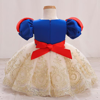 Vaikų princesės suknelė – poliesterio audinys, 3–8 metai, pavasaris/ruduo, princesės stilius