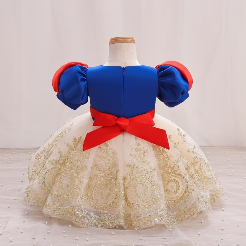 Vaikų princesės suknelė – poliesterio audinys, 3–8 metai, pavasaris/ruduo, princesės stilius