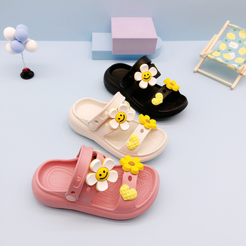 Baixintong Vaikiškos sandalų su animaciniu saulėgrąža – EVA viršus ir padas, dvigubas dirželis, 7–16 metų, 2025 m. pavasaris