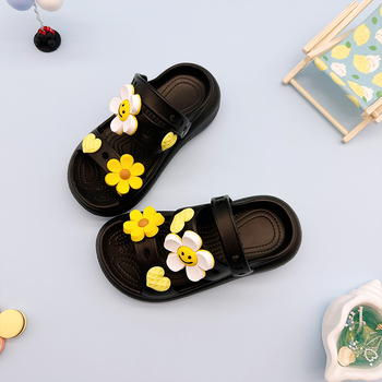 Baixintong Vaikiškos sandalų su animaciniu saulėgrąža – EVA viršus ir padas, dvigubas dirželis, 7–16 metų, 2025 m. pavasaris