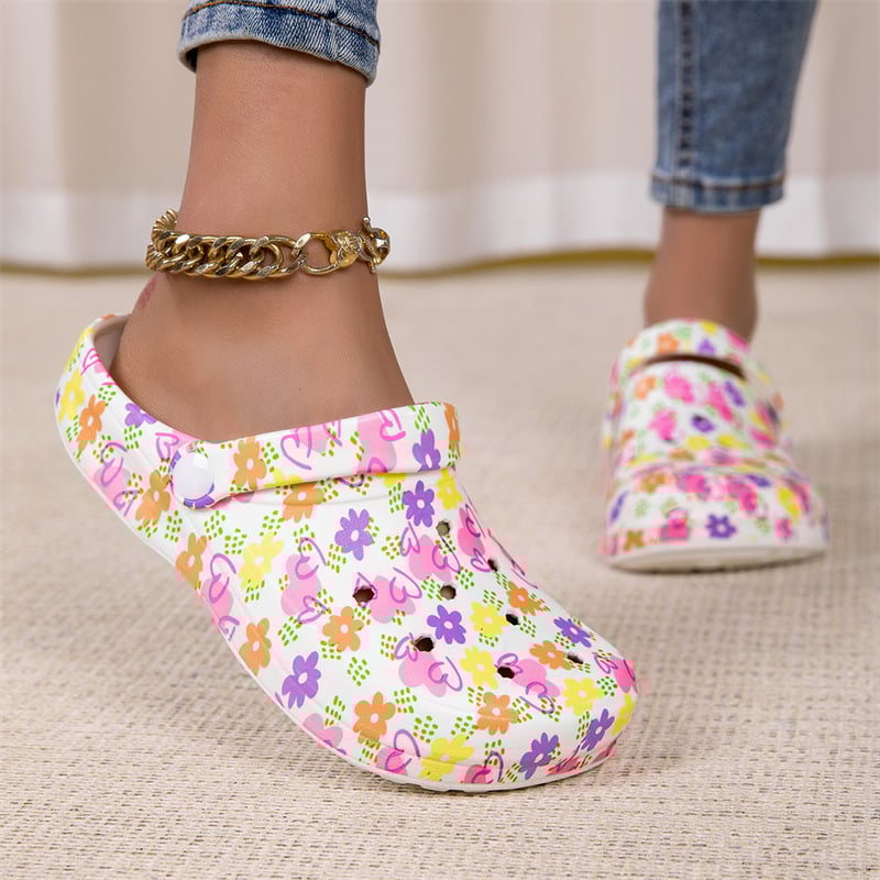 Unisex EVA basutės su perforacijomis — Personalizuojamos jūsų paveikslėliu, EVA viršutinė dalis ir padas, pado storis 1.5–3.5 cm, kvėpuojančios, neslidžios