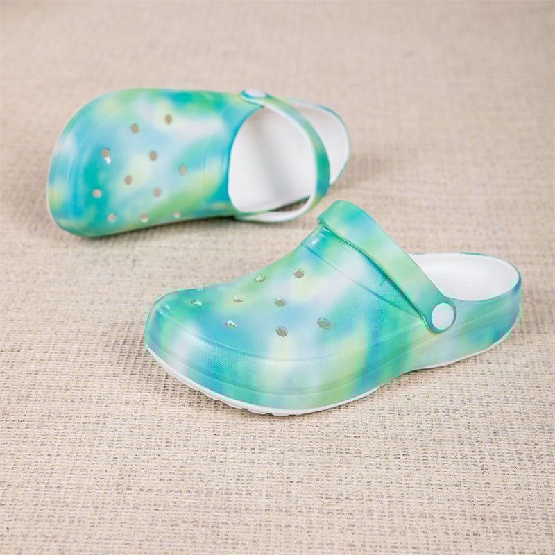 Unisex EVA basutės su perforacijomis — Personalizuojamos jūsų paveikslėliu, EVA viršutinė dalis ir padas, pado storis 1.5–3.5 cm, kvėpuojančios, neslidžios