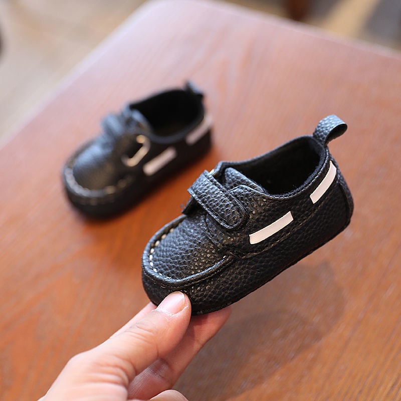 Kūdikio berniukų sportbačiai – kvėpuojanti viršutinė dalis iš dirbtinės odos, anti-slip minkšta padas, 12-36 mėn