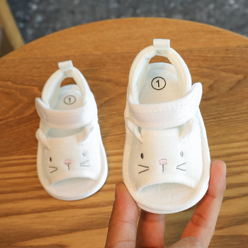 Kūdikių bateliai - Minkštosios sandalai, anti-slip, viršutinė medžiaga iš medvilnės, vasara, 12-36 mėnesiai