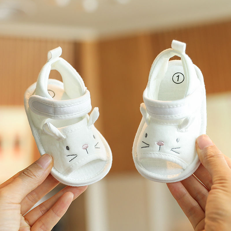 Kūdikių bateliai - Minkštosios sandalai, anti-slip, viršutinė medžiaga iš medvilnės, vasara, 12-36 mėnesiai