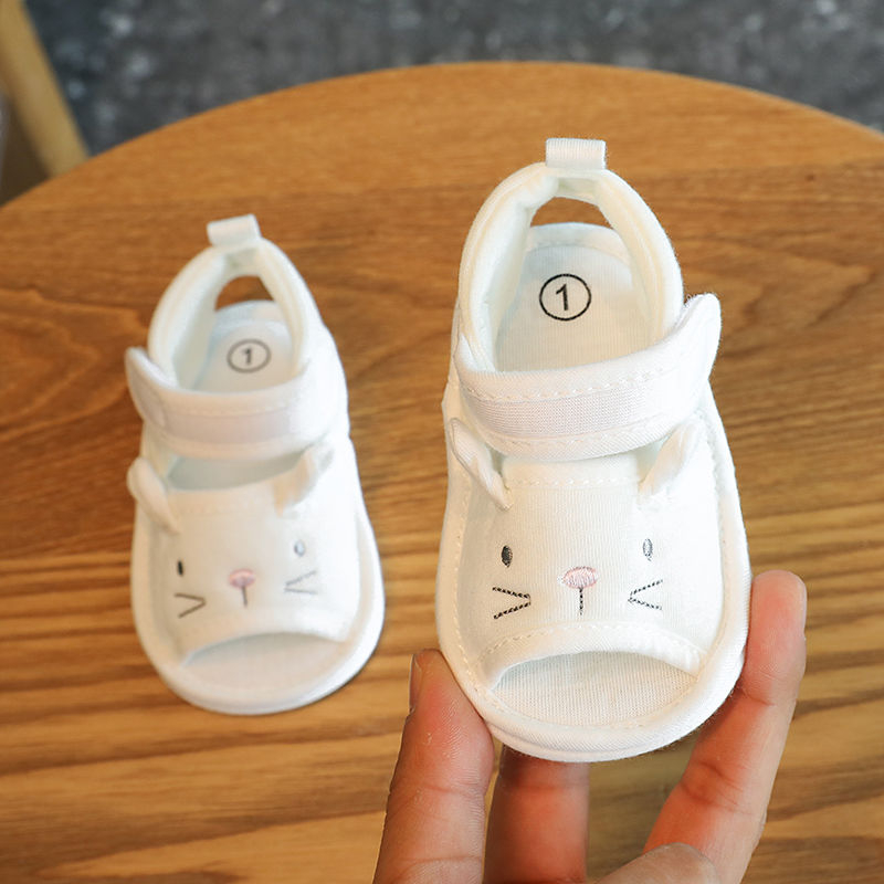 Kūdikių bateliai - Minkštosios sandalai, anti-slip, viršutinė medžiaga iš medvilnės, vasara, 12-36 mėnesiai